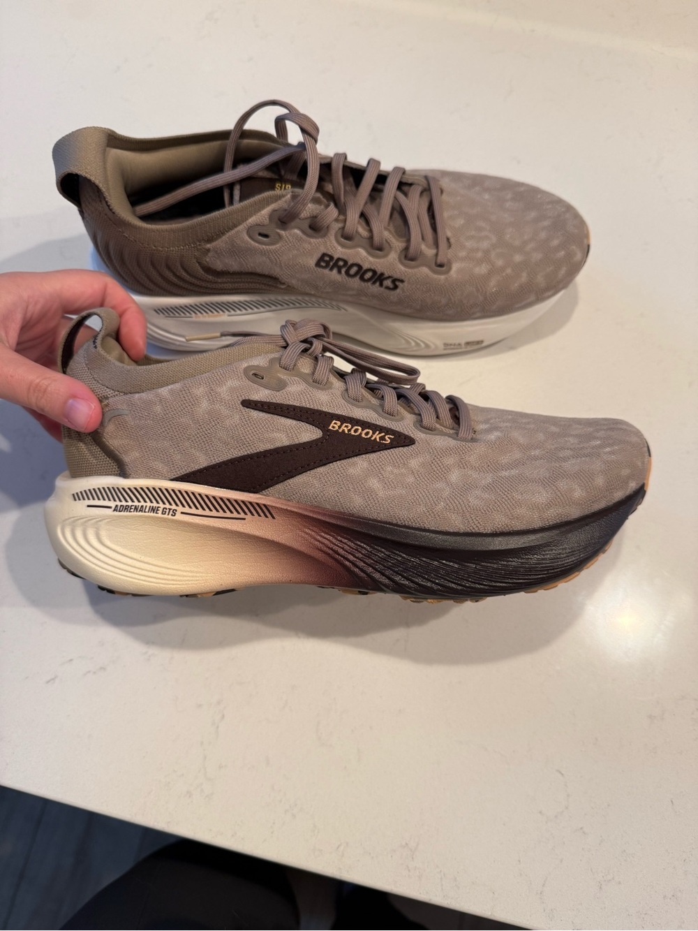 Brooks Women’s Adrenaline GTS 25 Running Shoes - Taupe/Brown Gradient